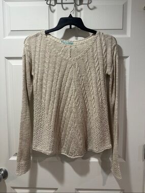 Maurices Beige Knit Cable Sweater